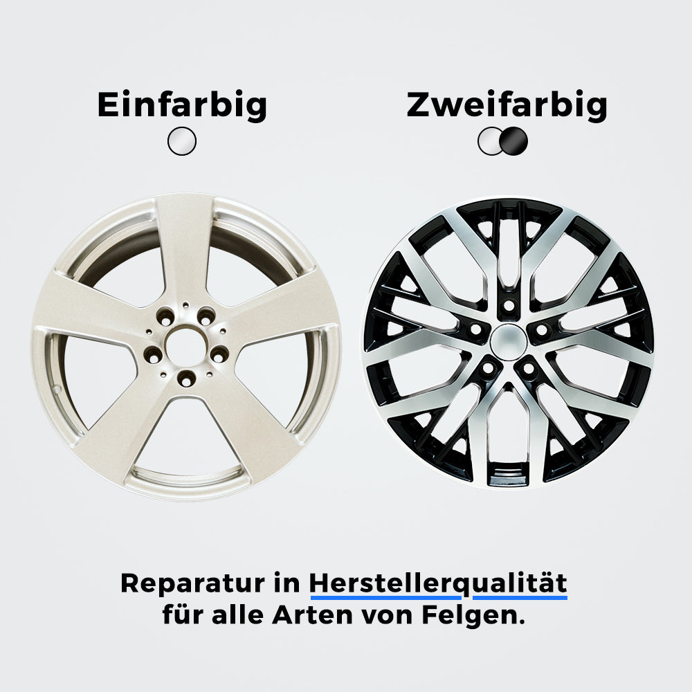 fahrrad felge reparatur kosten Felgenreparatur Komplett-Service Alle Schäden & Größen, Einfarbig/Zweifarbig